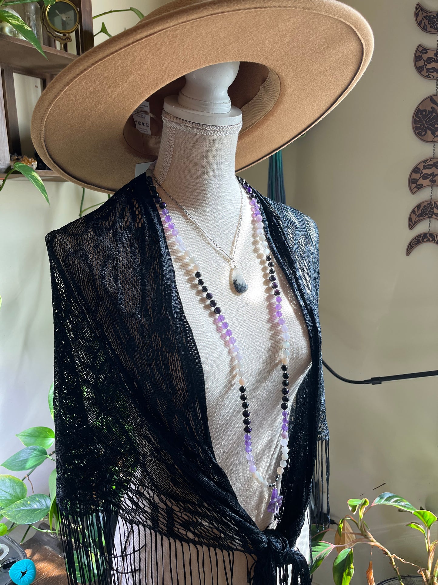 Witchy Purple Mala necklace