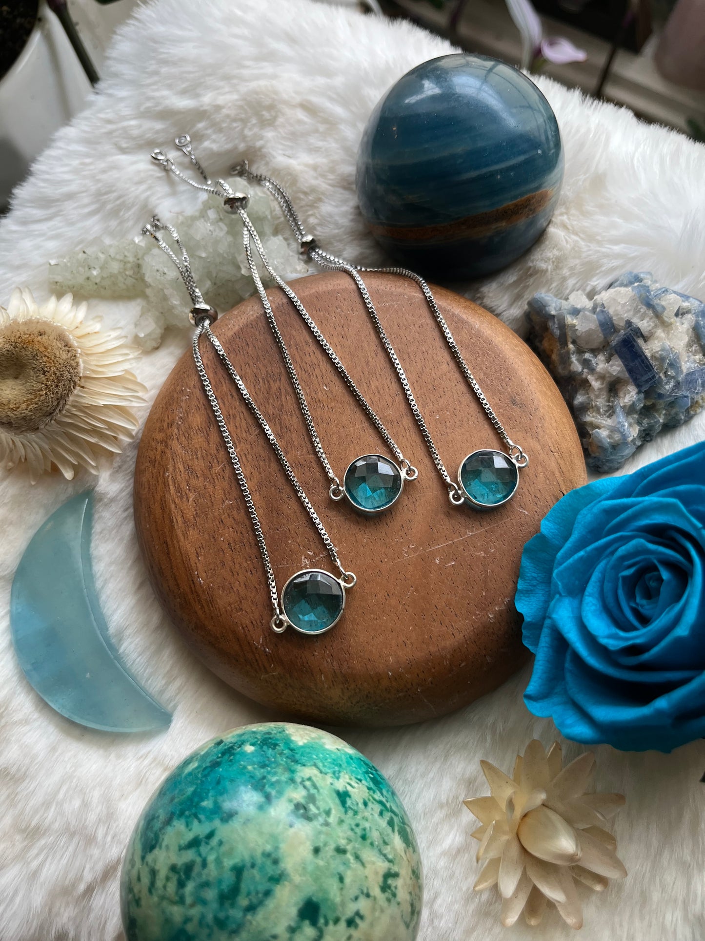 Blue Topaz adjustable bracelet