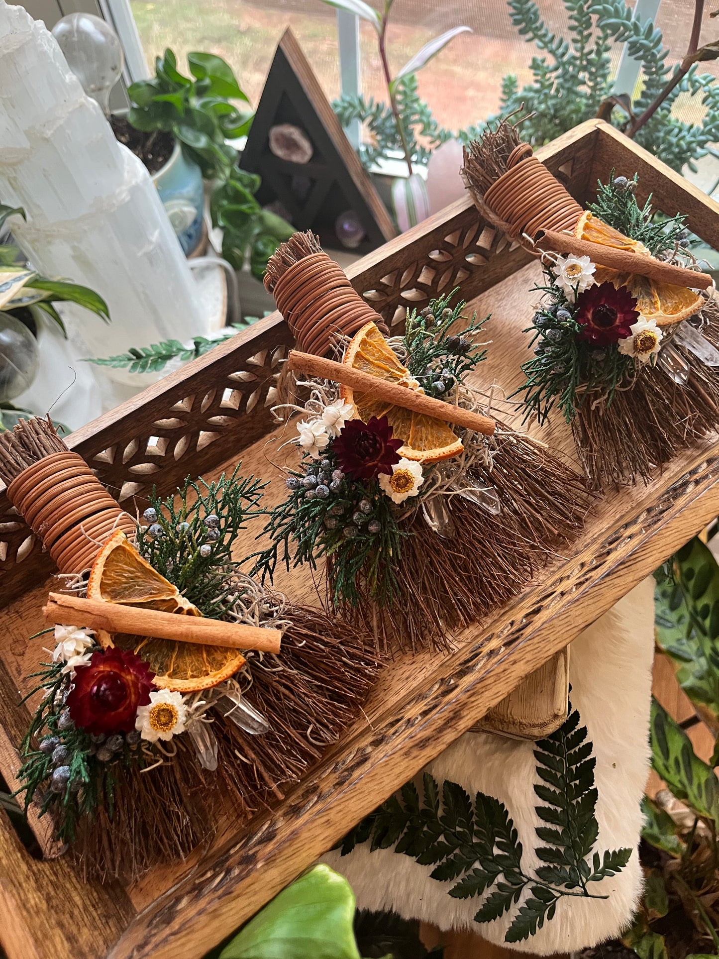 Yule Witch Besoms