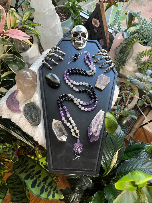 Witchy Purple Mala necklace