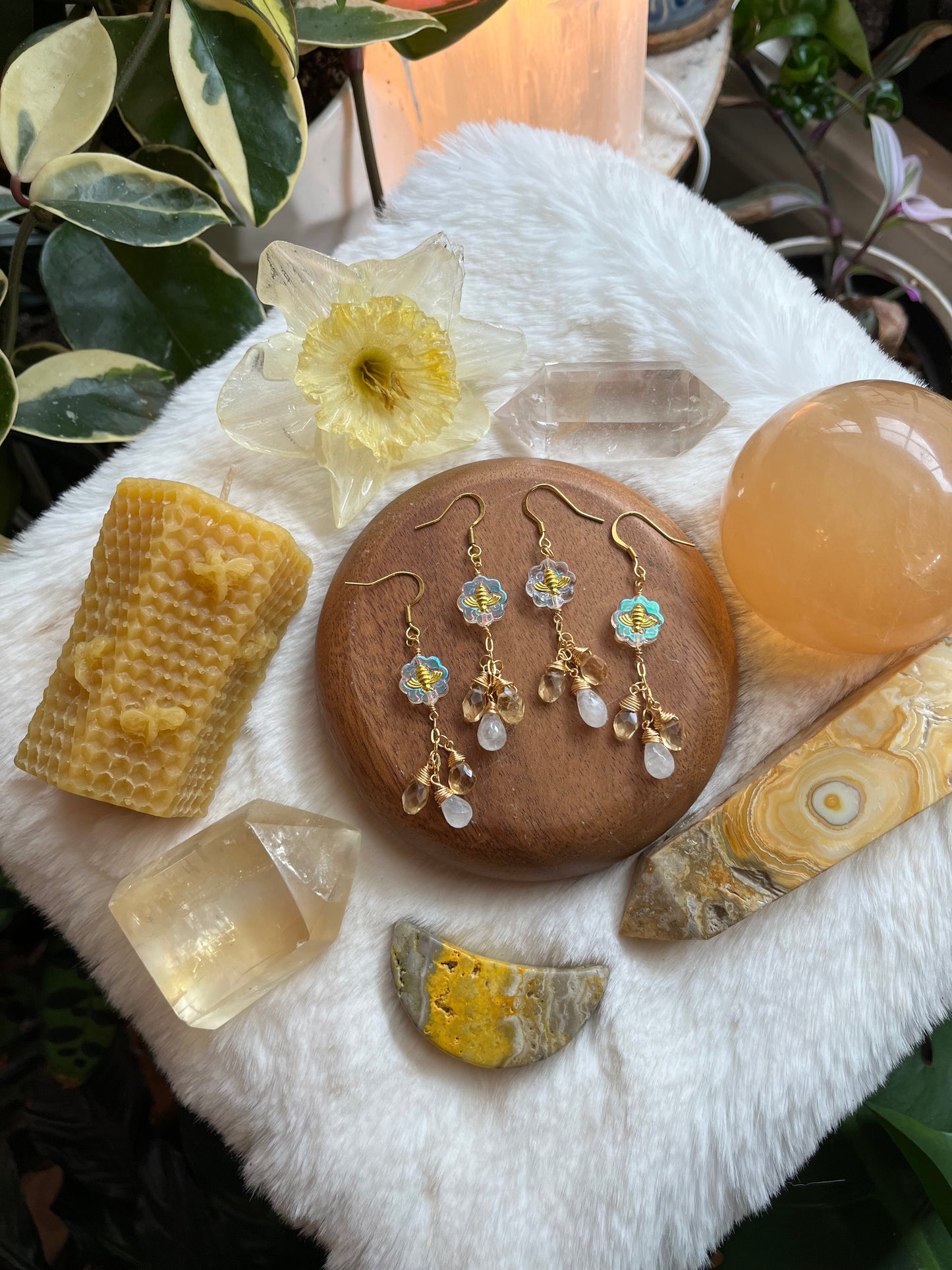 Honeybee earrings