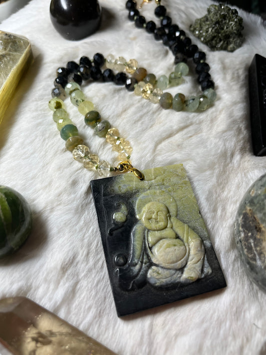 Abundance & Protection knotted necklace