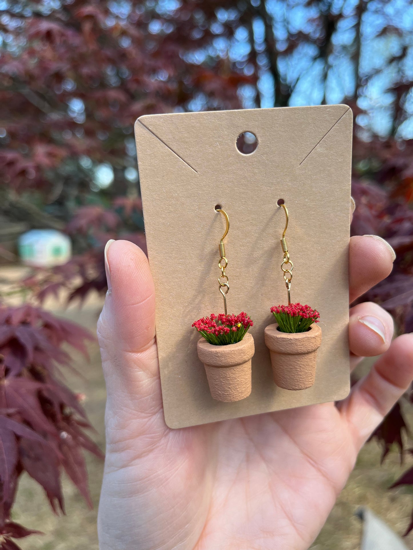 Flower Pot Earrings