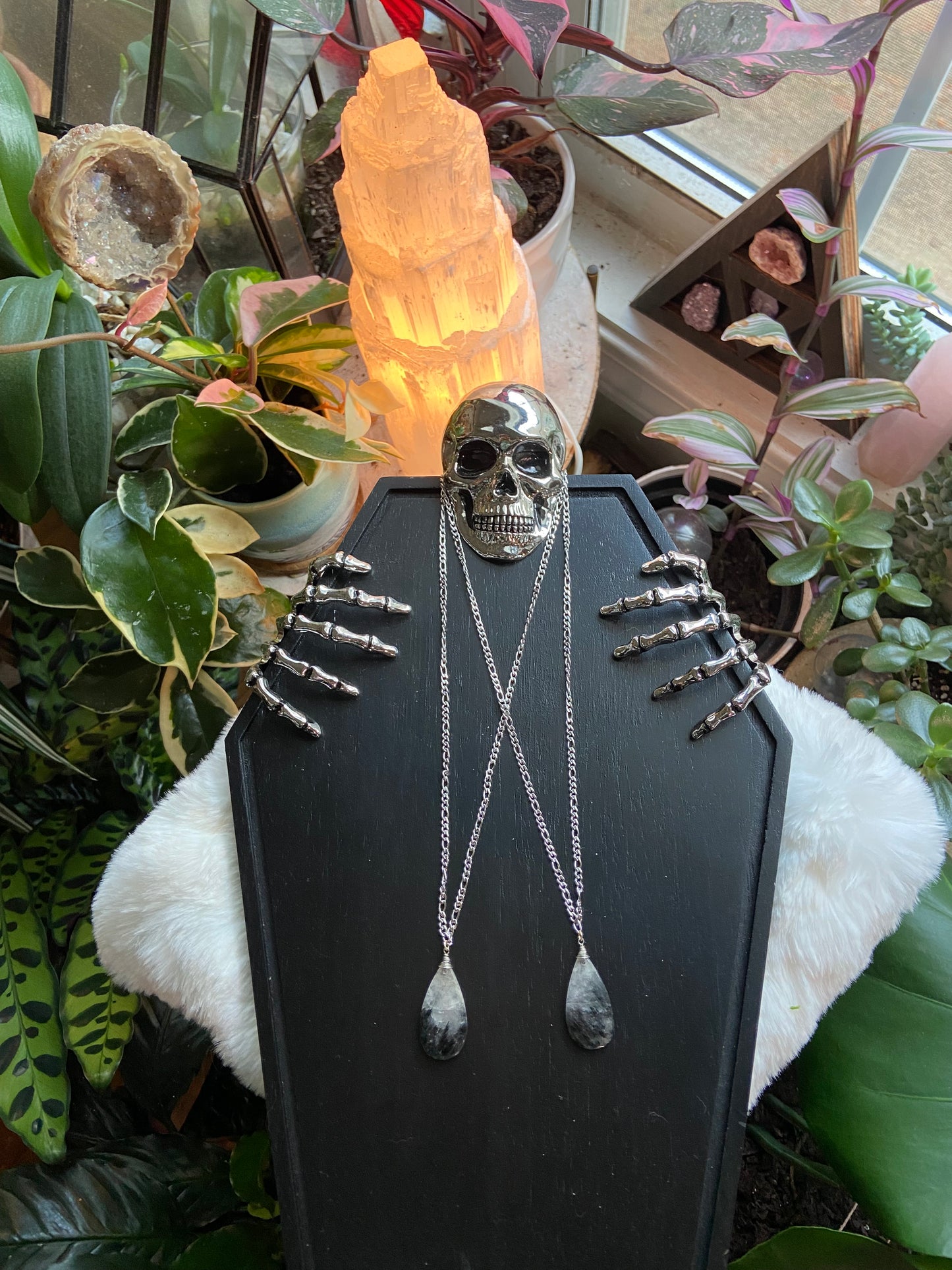 Tourmalinated Quartz necklace