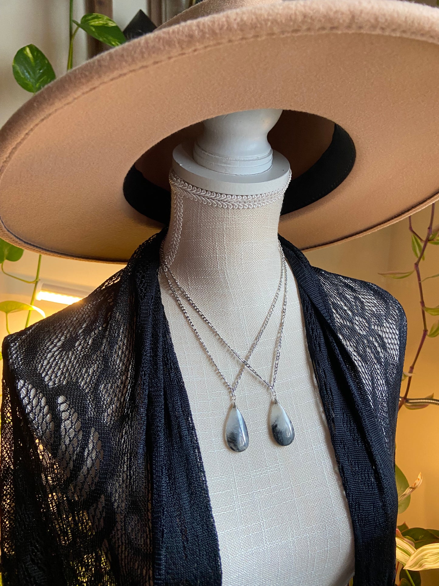 Tourmalinated Quartz necklace