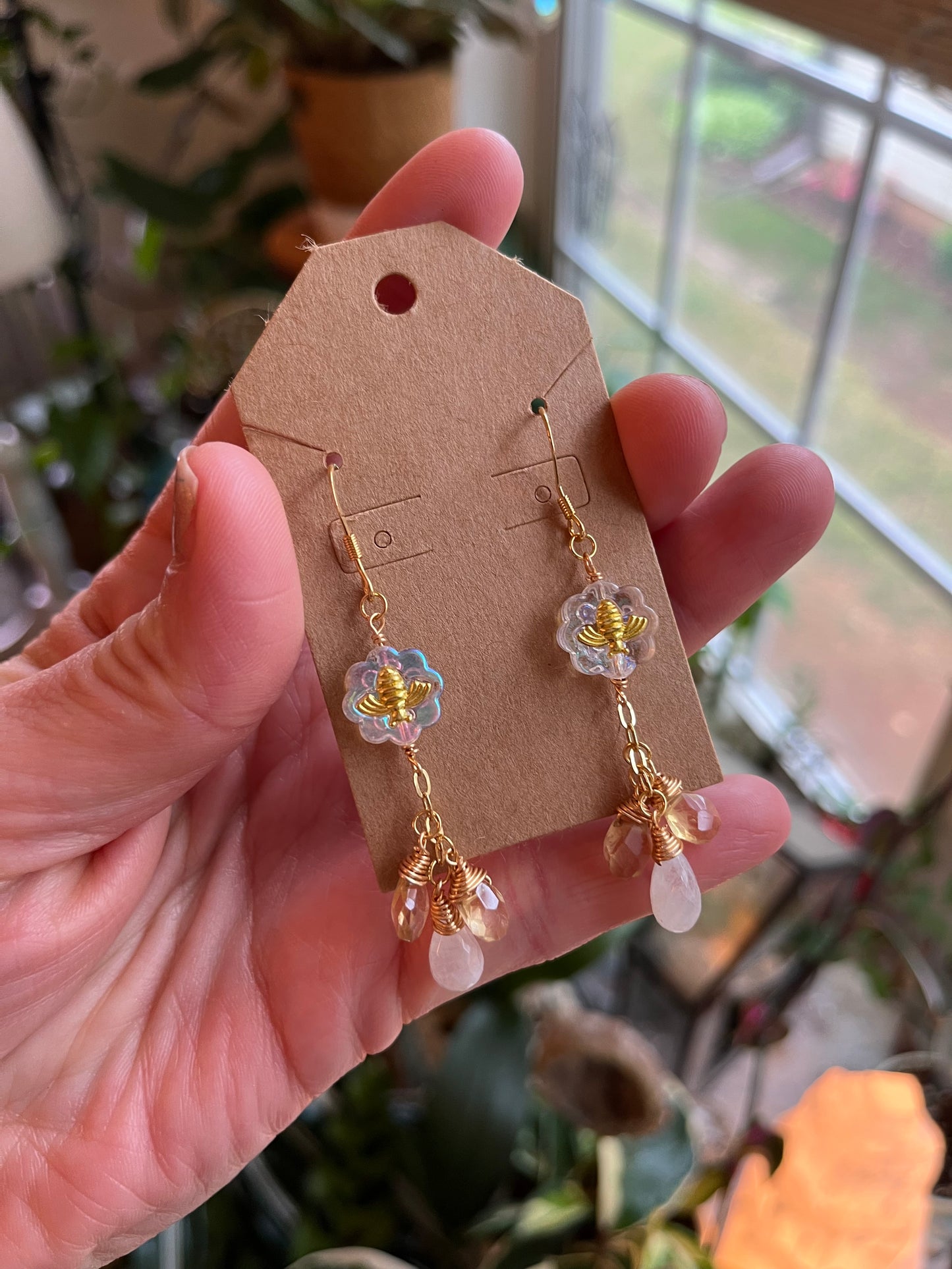 Honeybee earrings