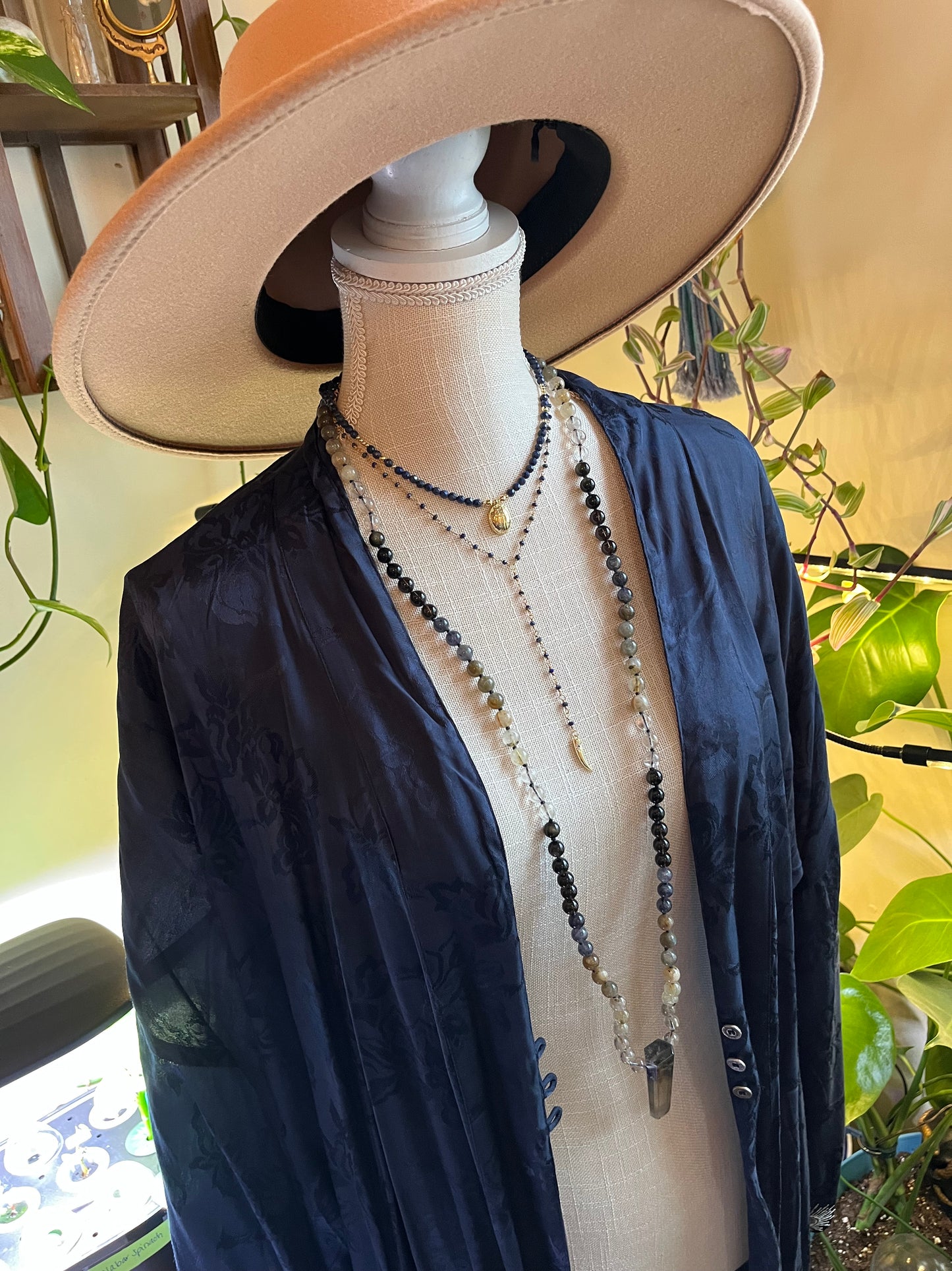 Luxe Lapis Lazuli Scarab necklace