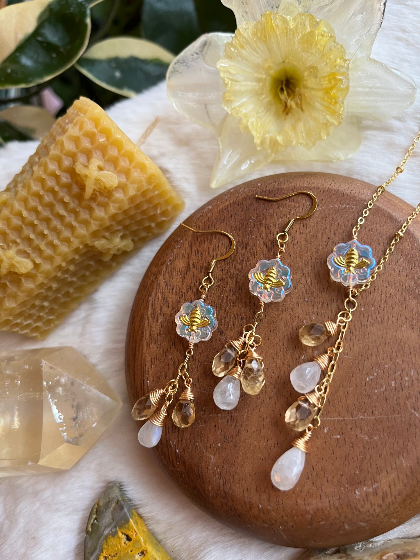 Honeybee earrings
