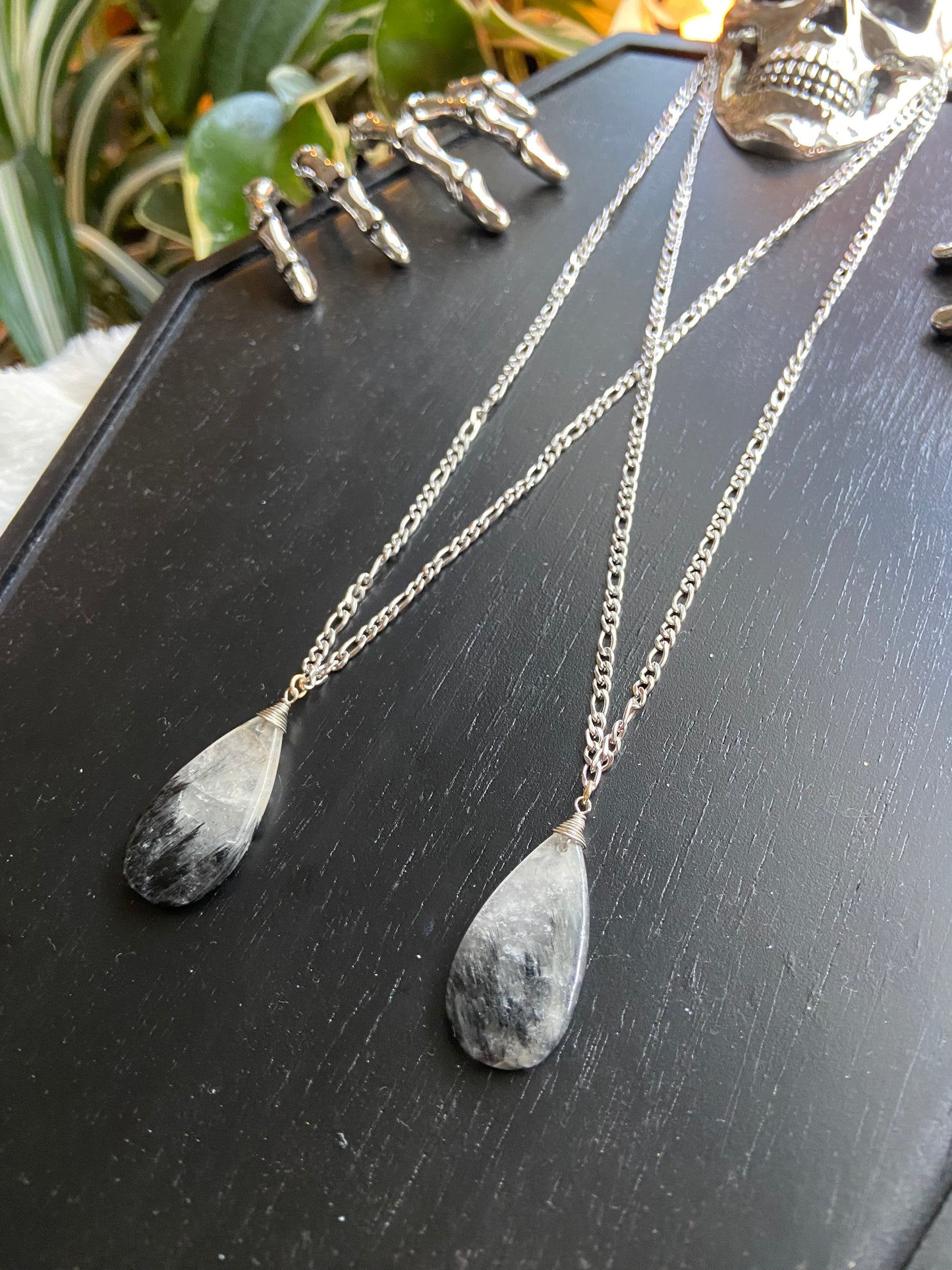 Tourmalinated Quartz necklace