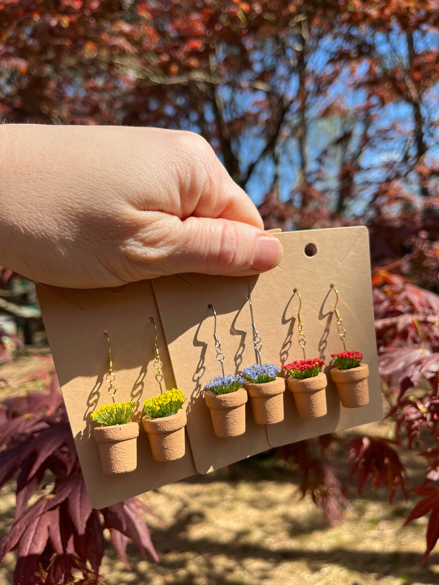 Flower Pot Earrings