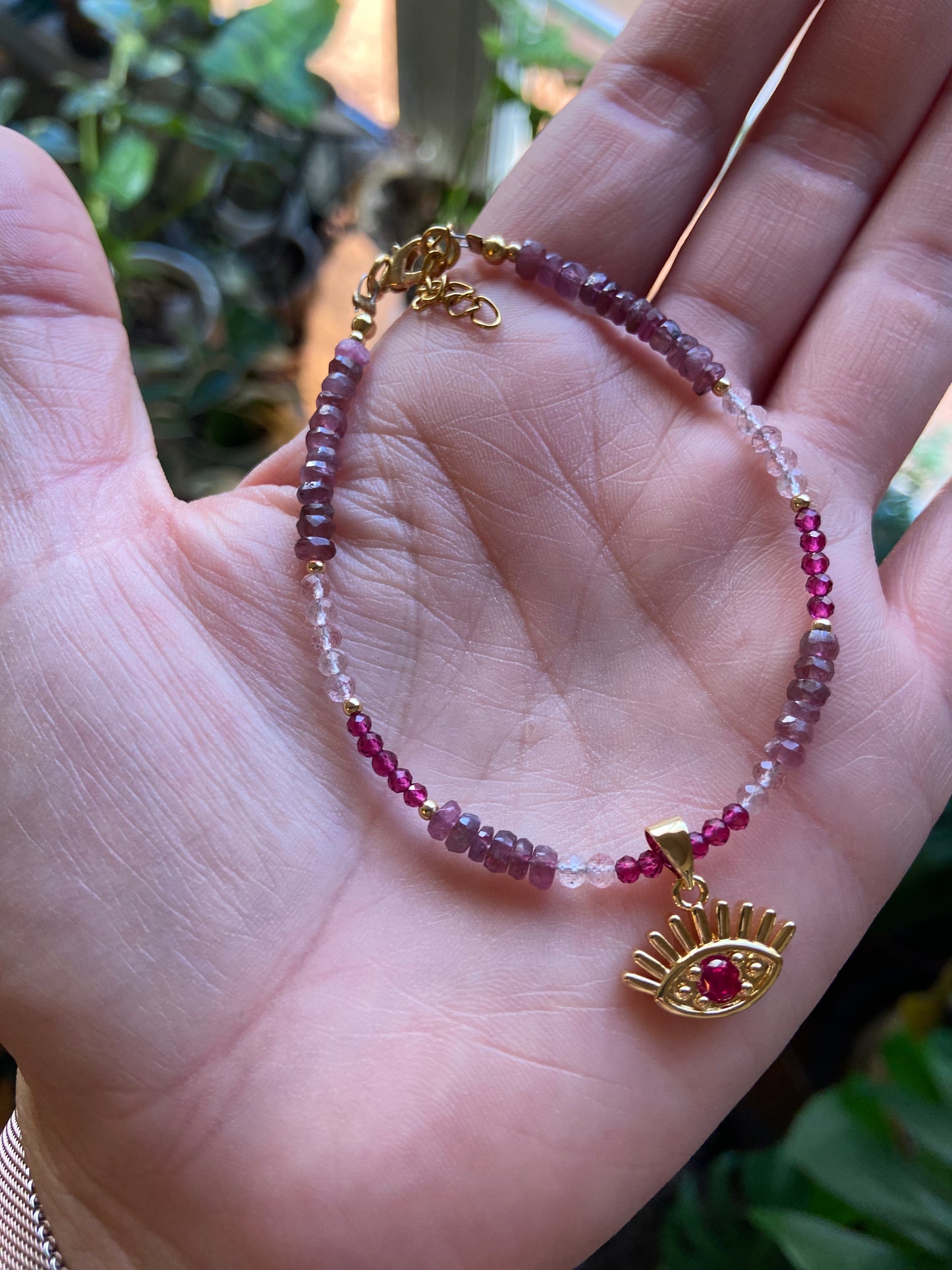 Pink elegance Evil Eye bracelet