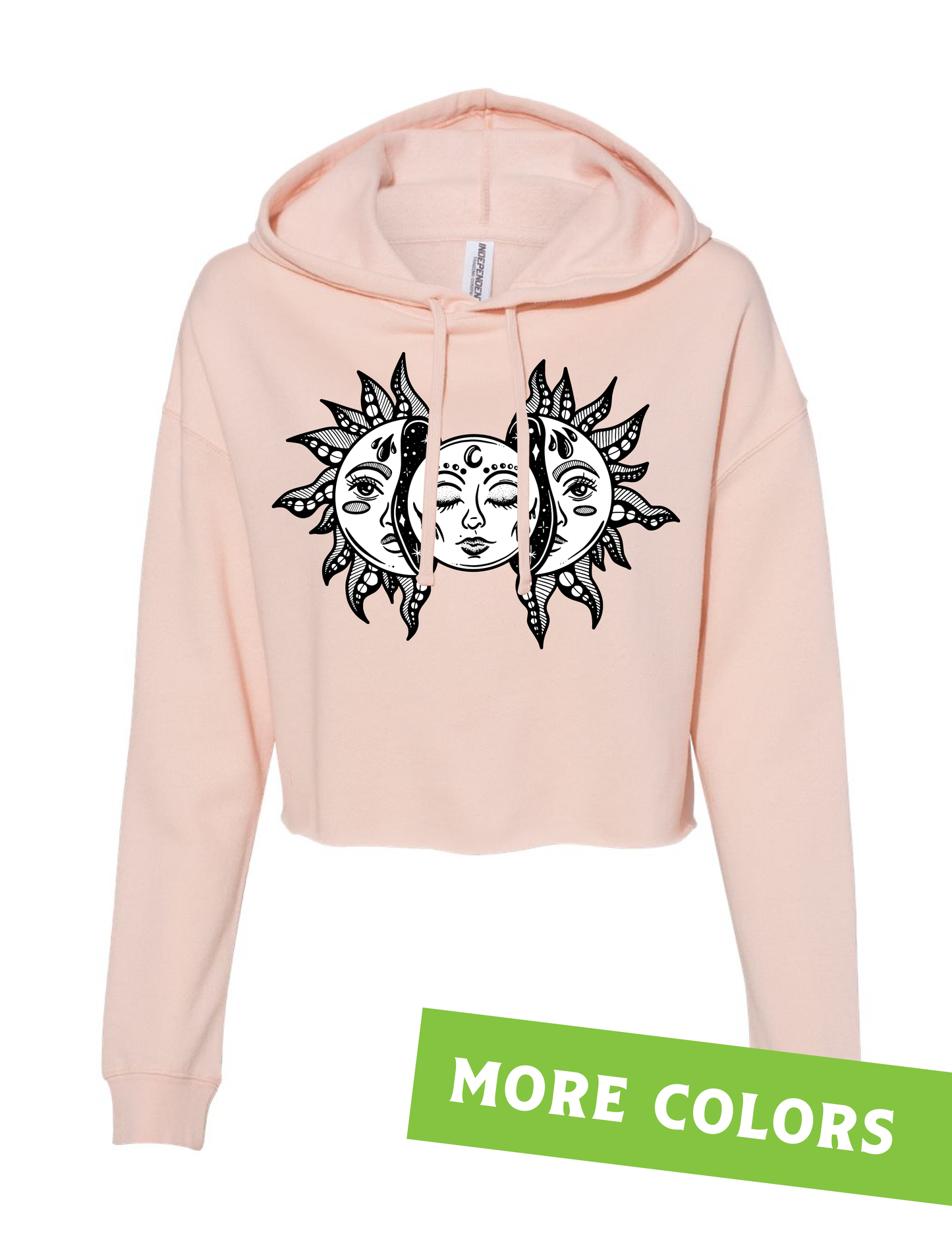Sun and Moon · Cropped Hoodie