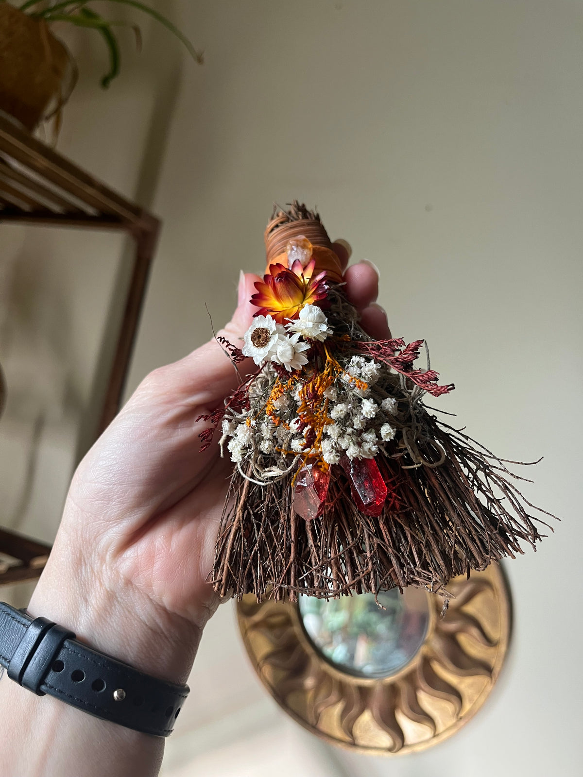 Kitchen Witch Pumpkin Spice mini besom