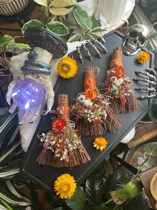 Kitchen Witch Pumpkin Spice mini besom