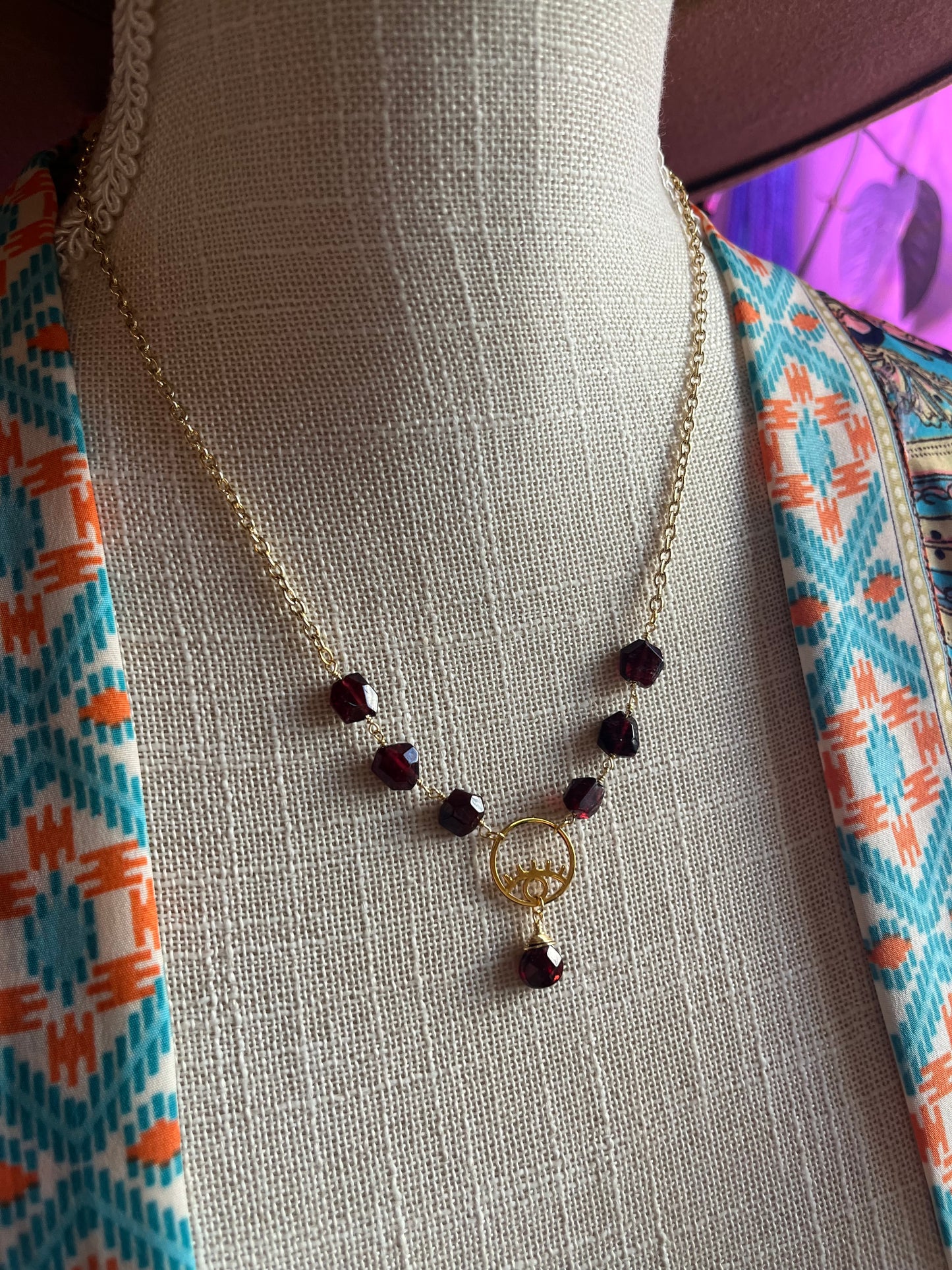 Crybaby Garnet necklace