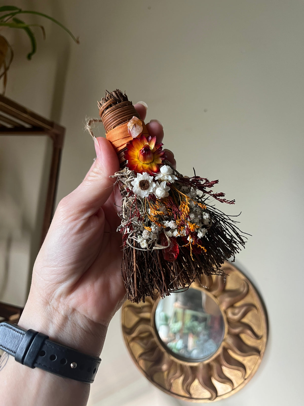Kitchen Witch Pumpkin Spice mini besom