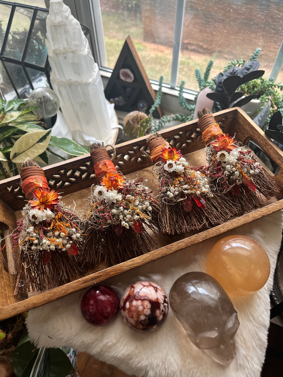 Kitchen Witch Pumpkin Spice mini besom