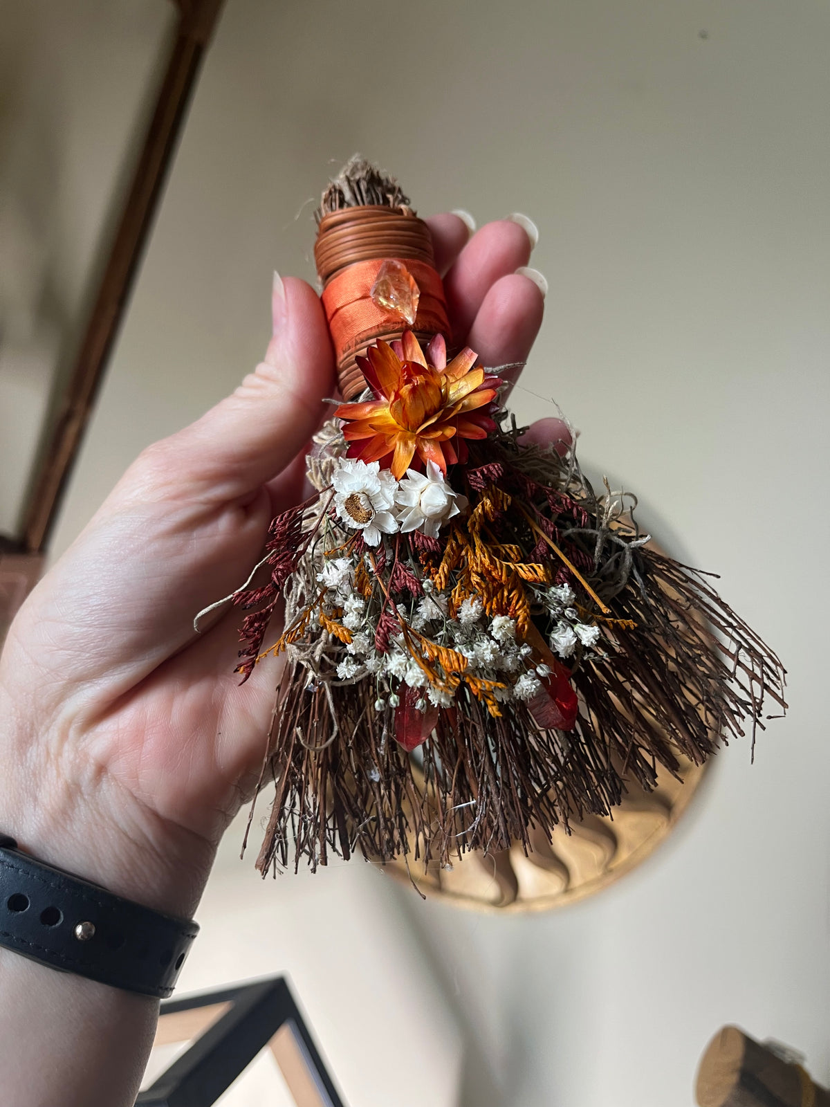 Kitchen Witch Pumpkin Spice mini besom