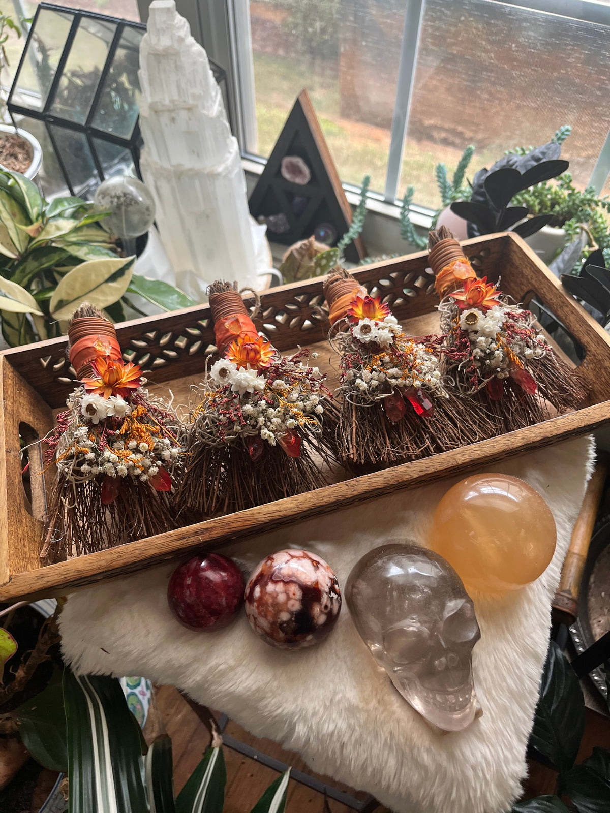 Kitchen Witch Pumpkin Spice mini besom