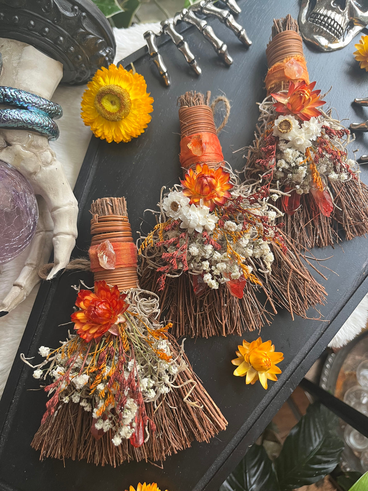 Kitchen Witch Pumpkin Spice mini besom