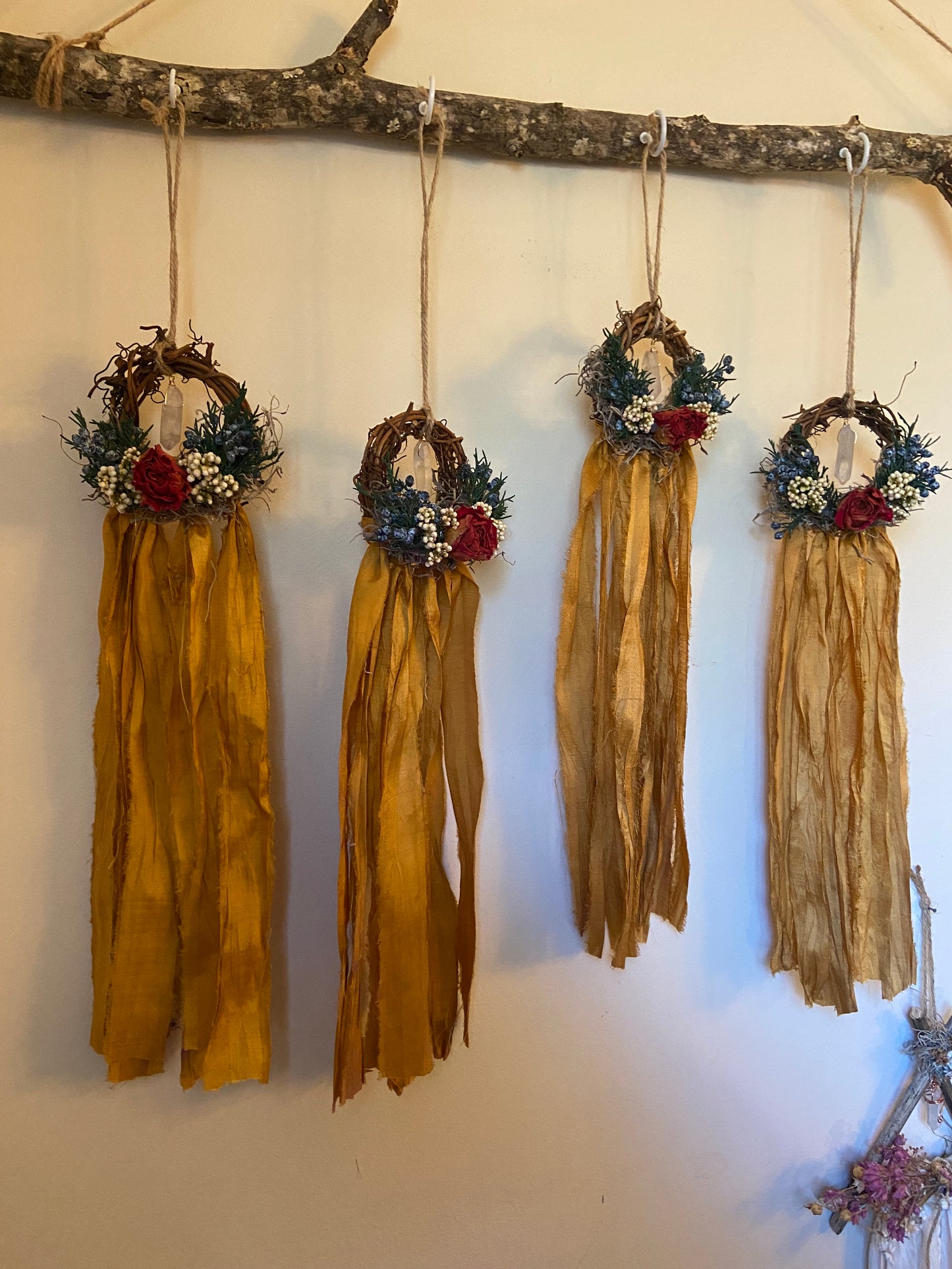 Yule Blessings mini wreath