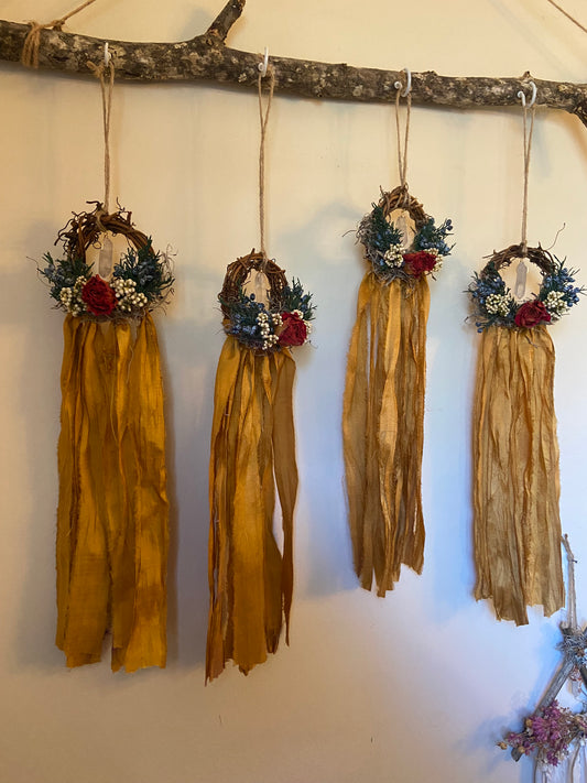 Yule Blessings mini wreath