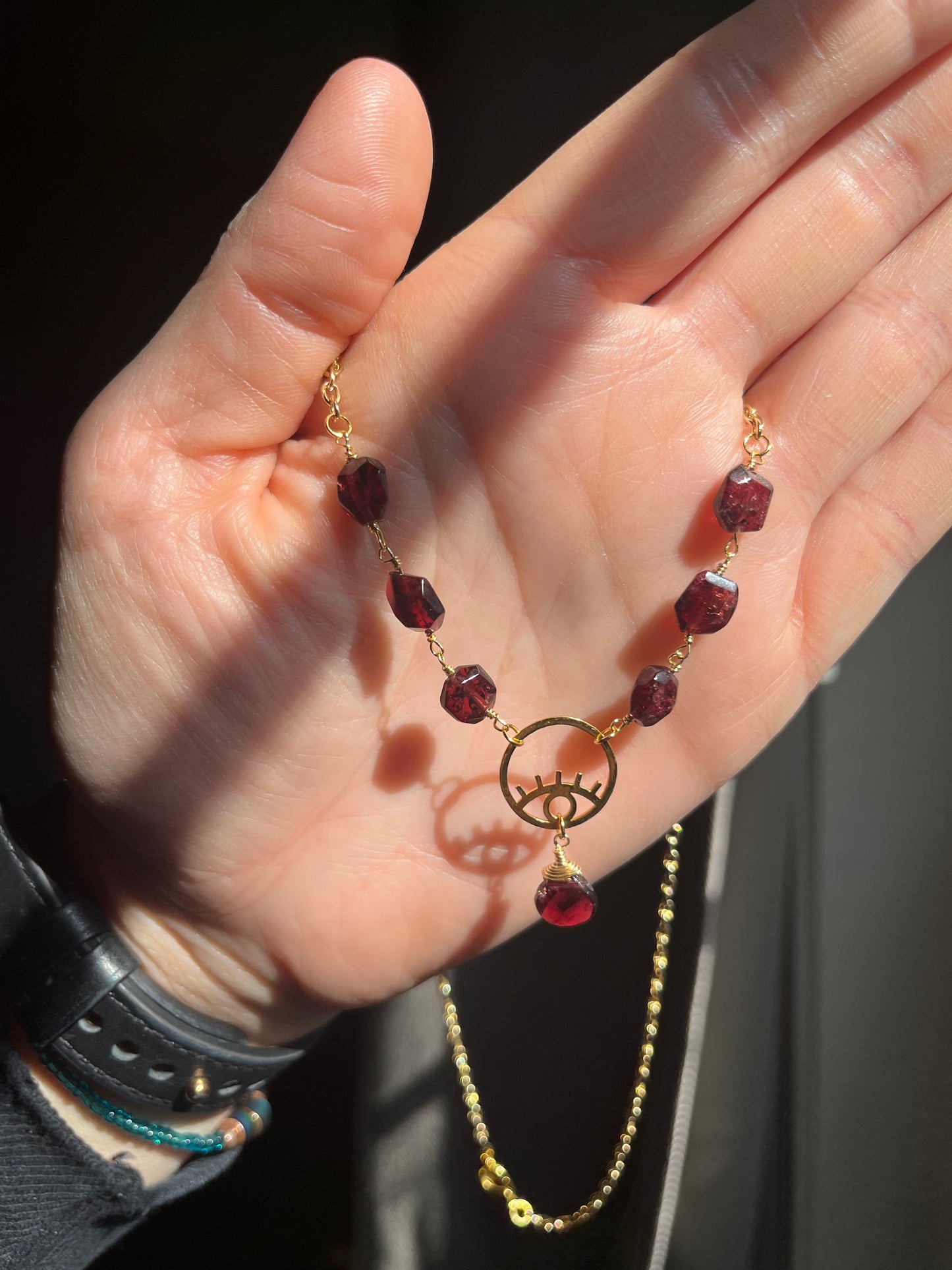 Crybaby Garnet necklace