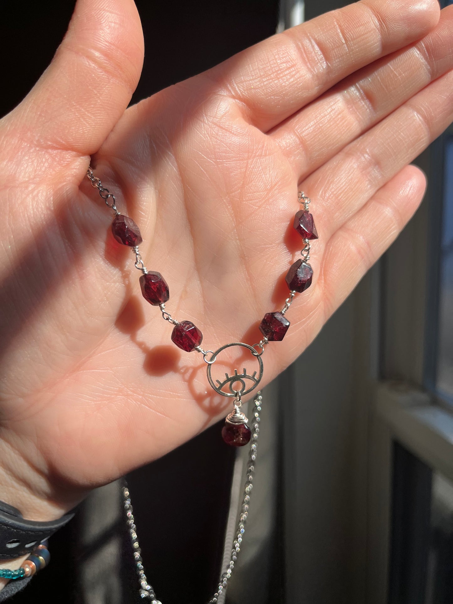 Crybaby Garnet necklace