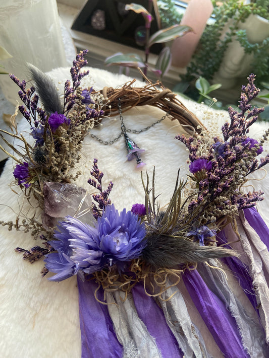 Belladonna inspired witchy wreath