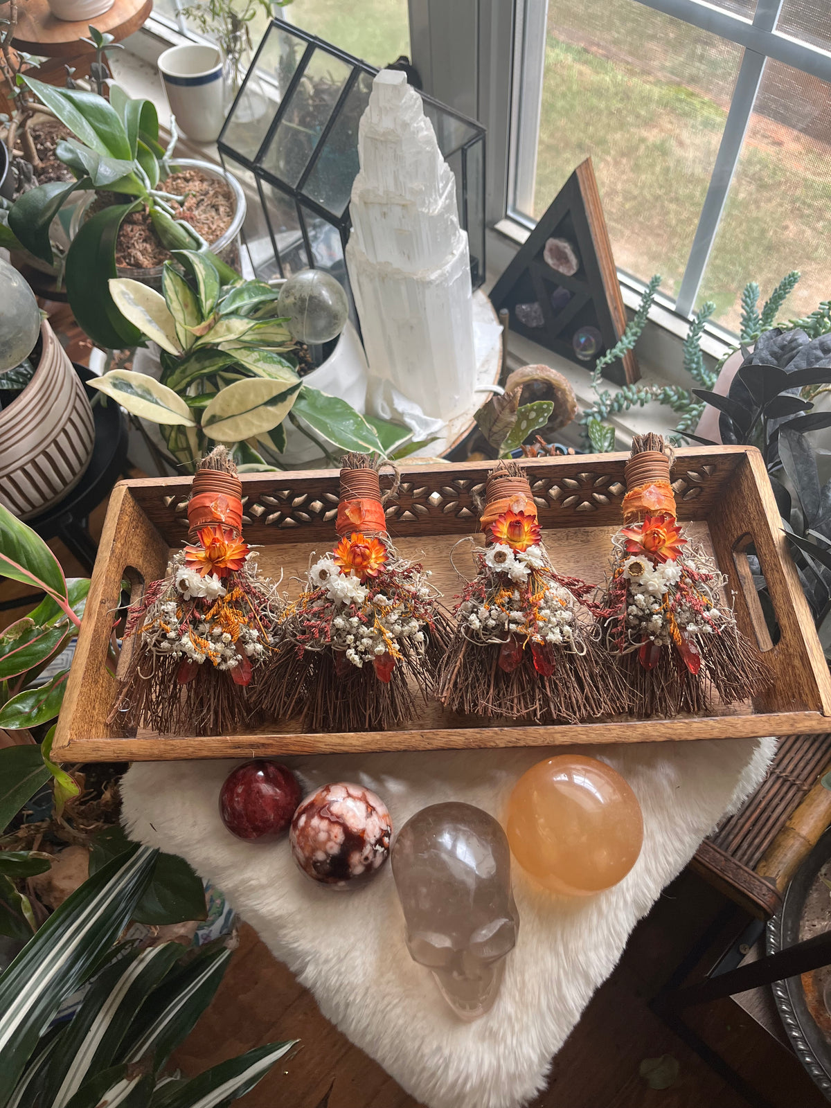 Kitchen Witch Pumpkin Spice mini besom