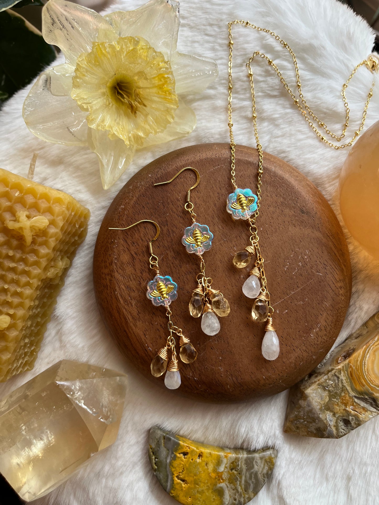 Honeybee earrings