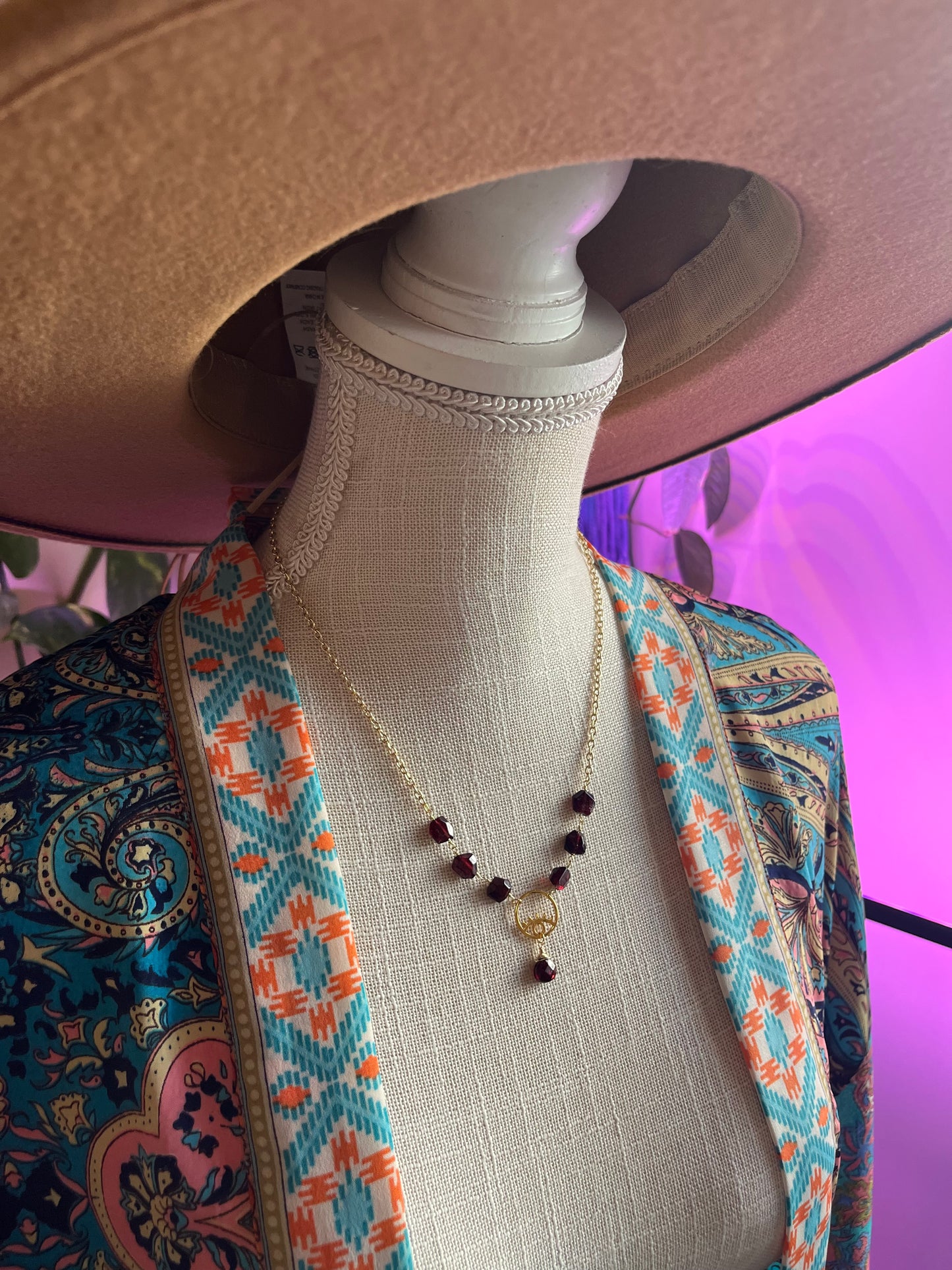 Crybaby Garnet necklace