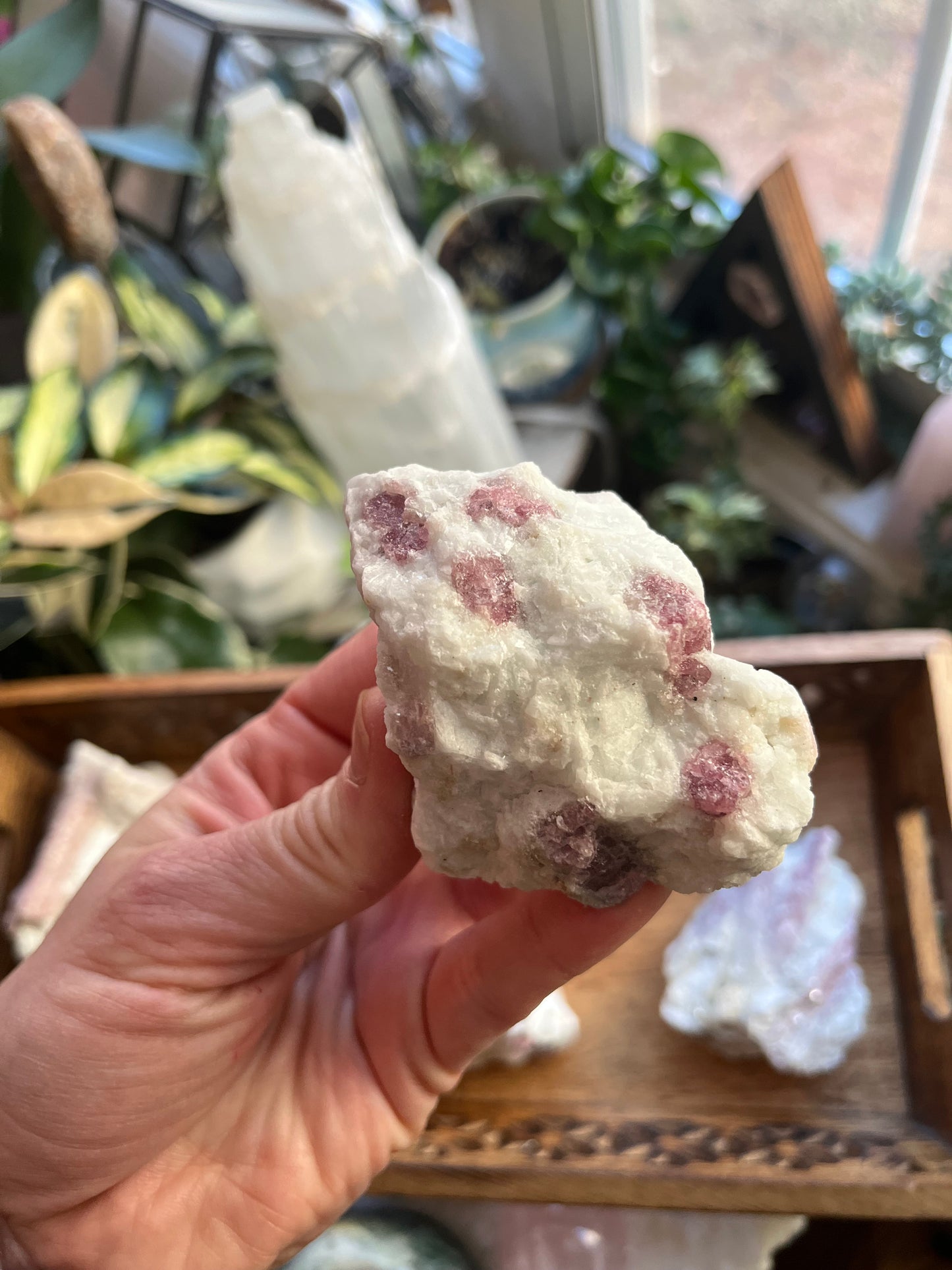 Raw Pink Tourmaline Pieces, Love & Heart Healing Stones