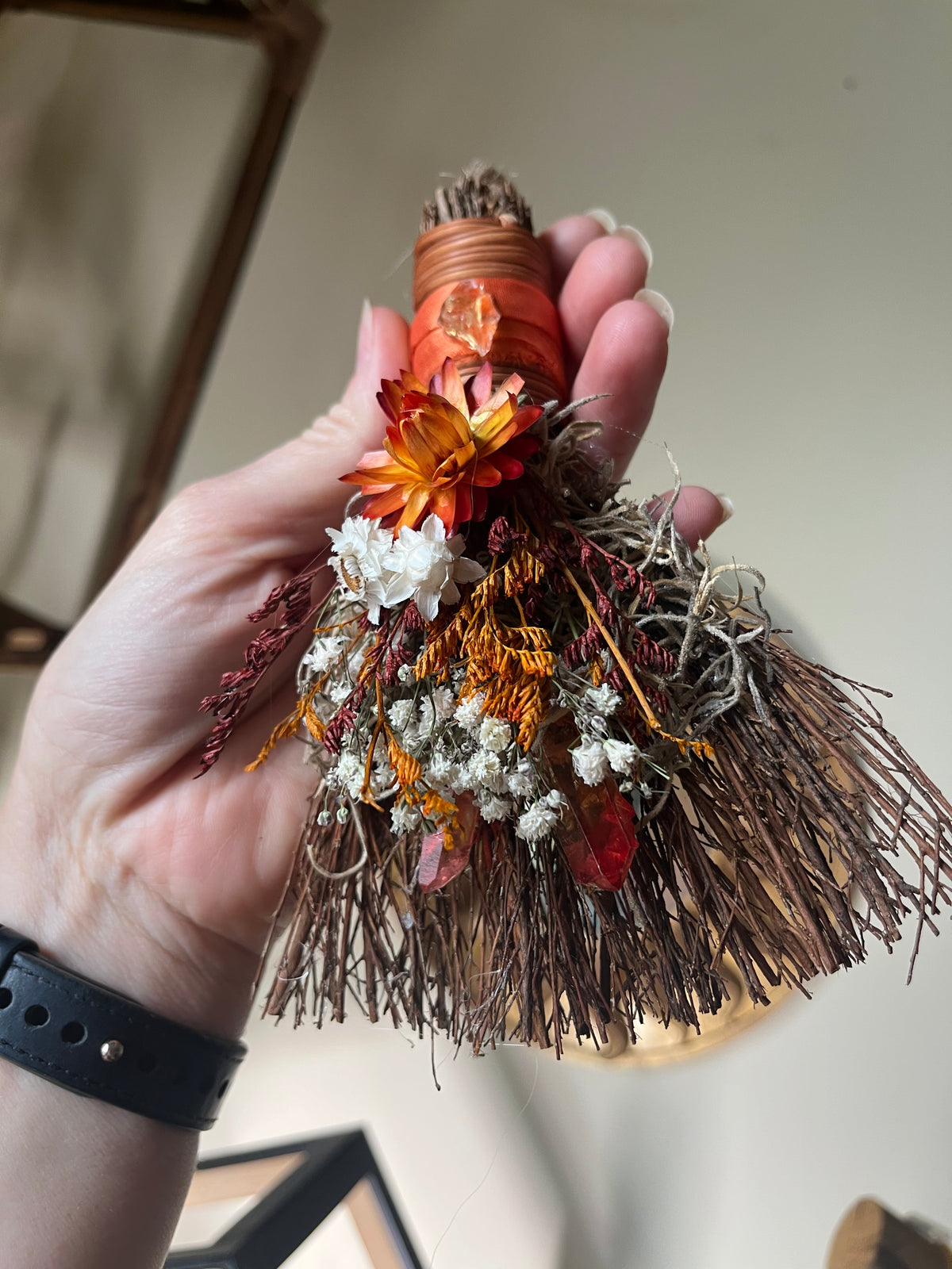 Kitchen Witch Pumpkin Spice mini besom
