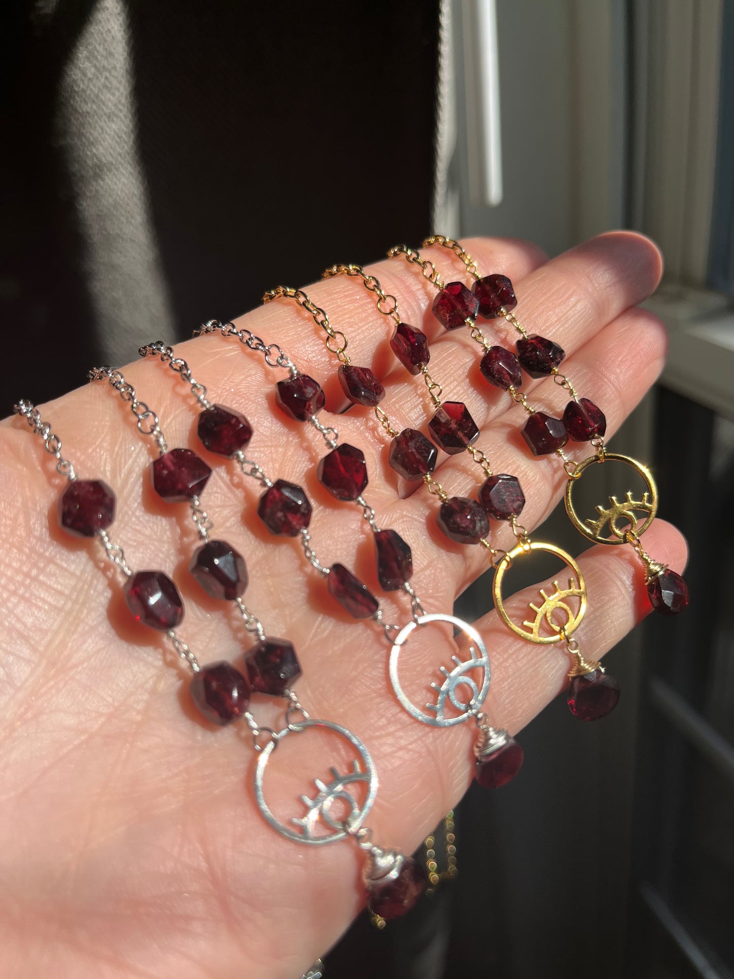 Crybaby Garnet necklace
