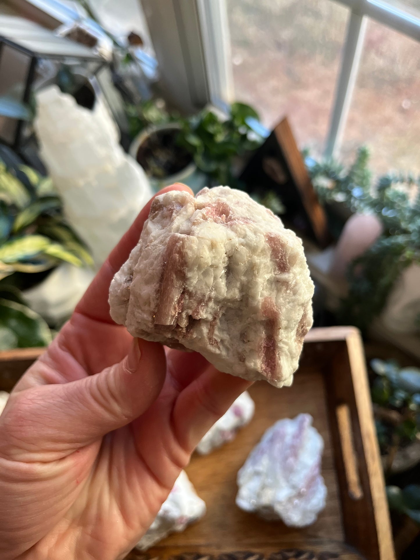 Raw Pink Tourmaline Pieces, Love & Heart Healing Stones