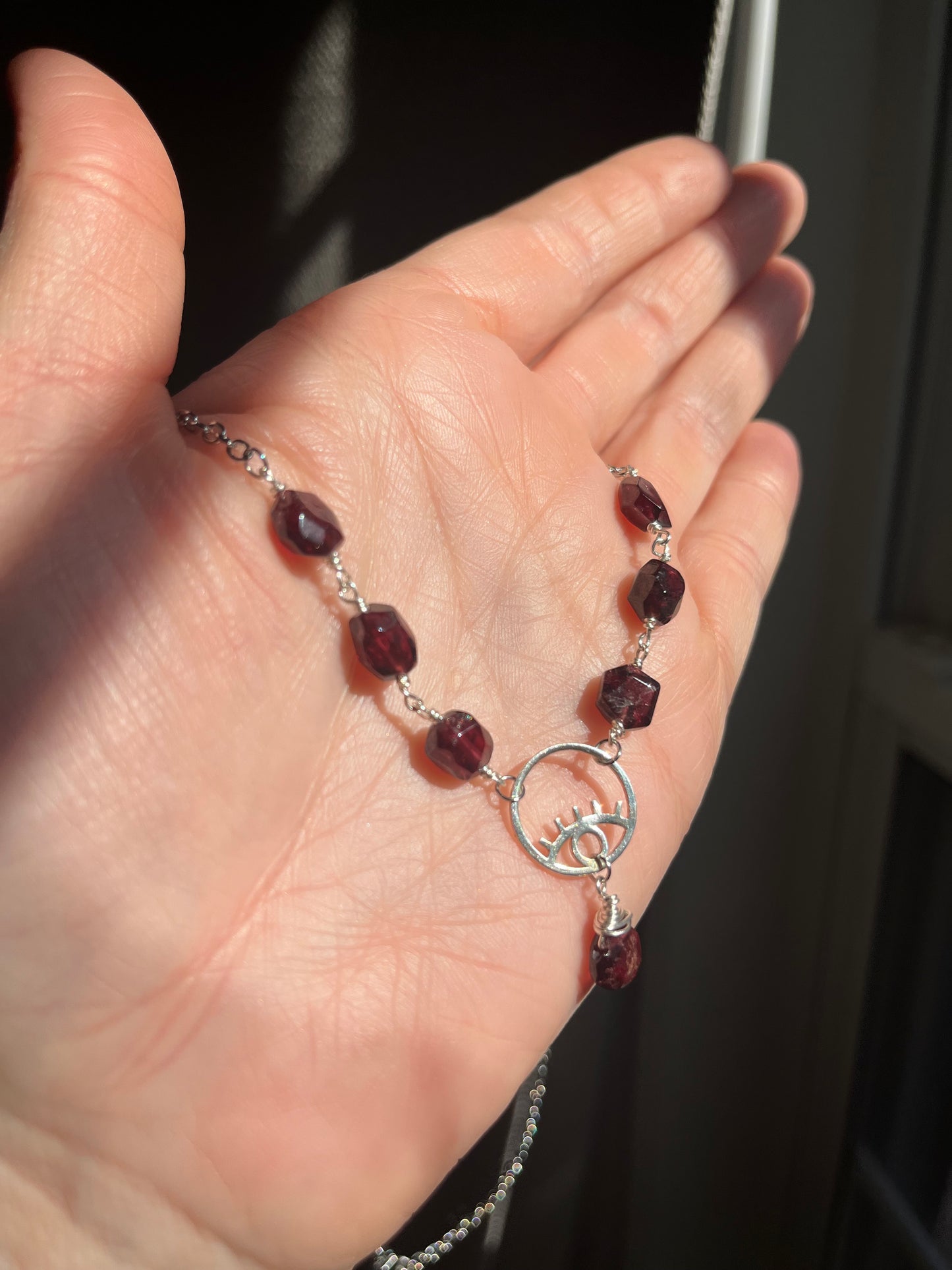 Crybaby Garnet necklace