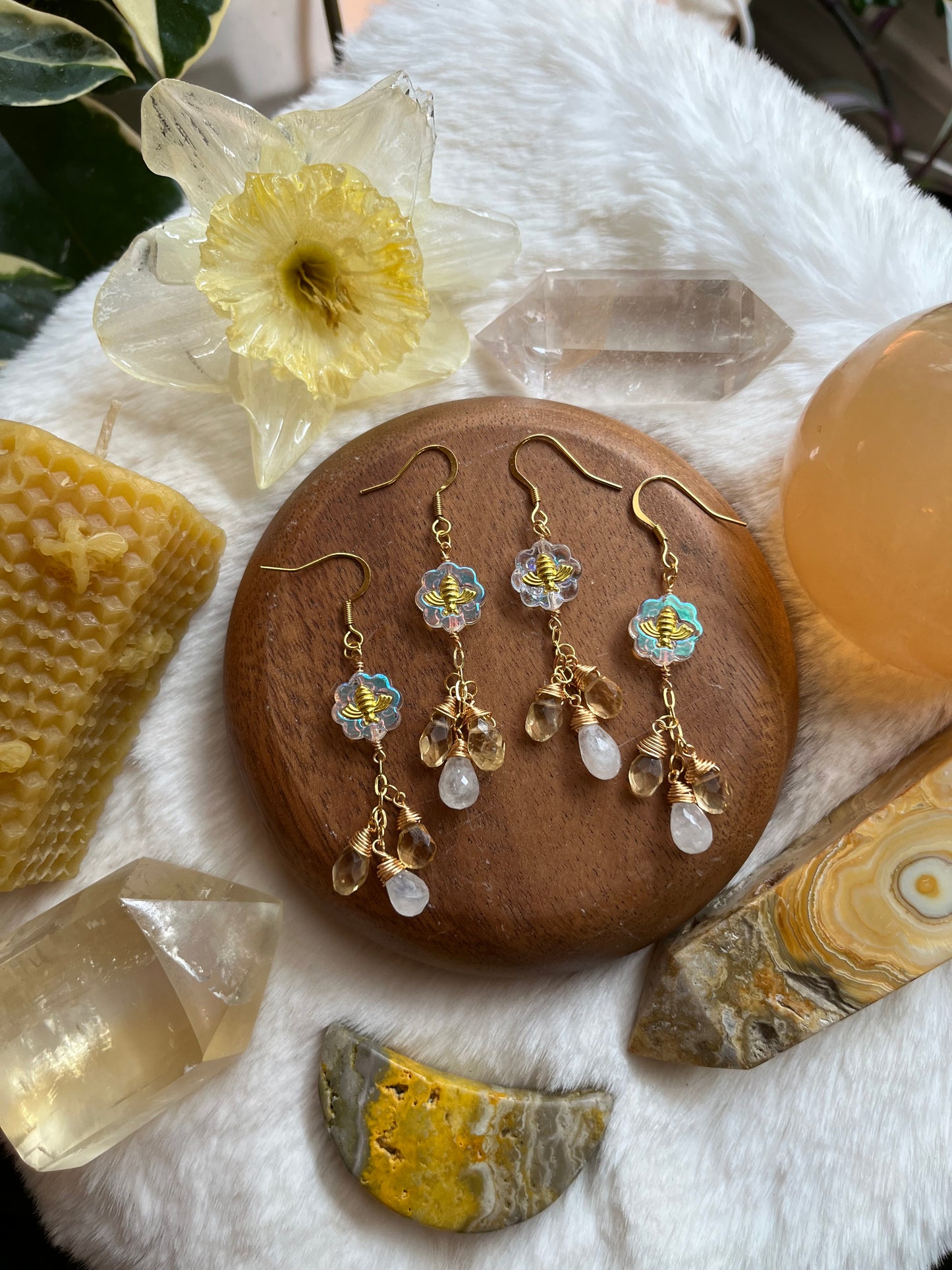 Honeybee earrings