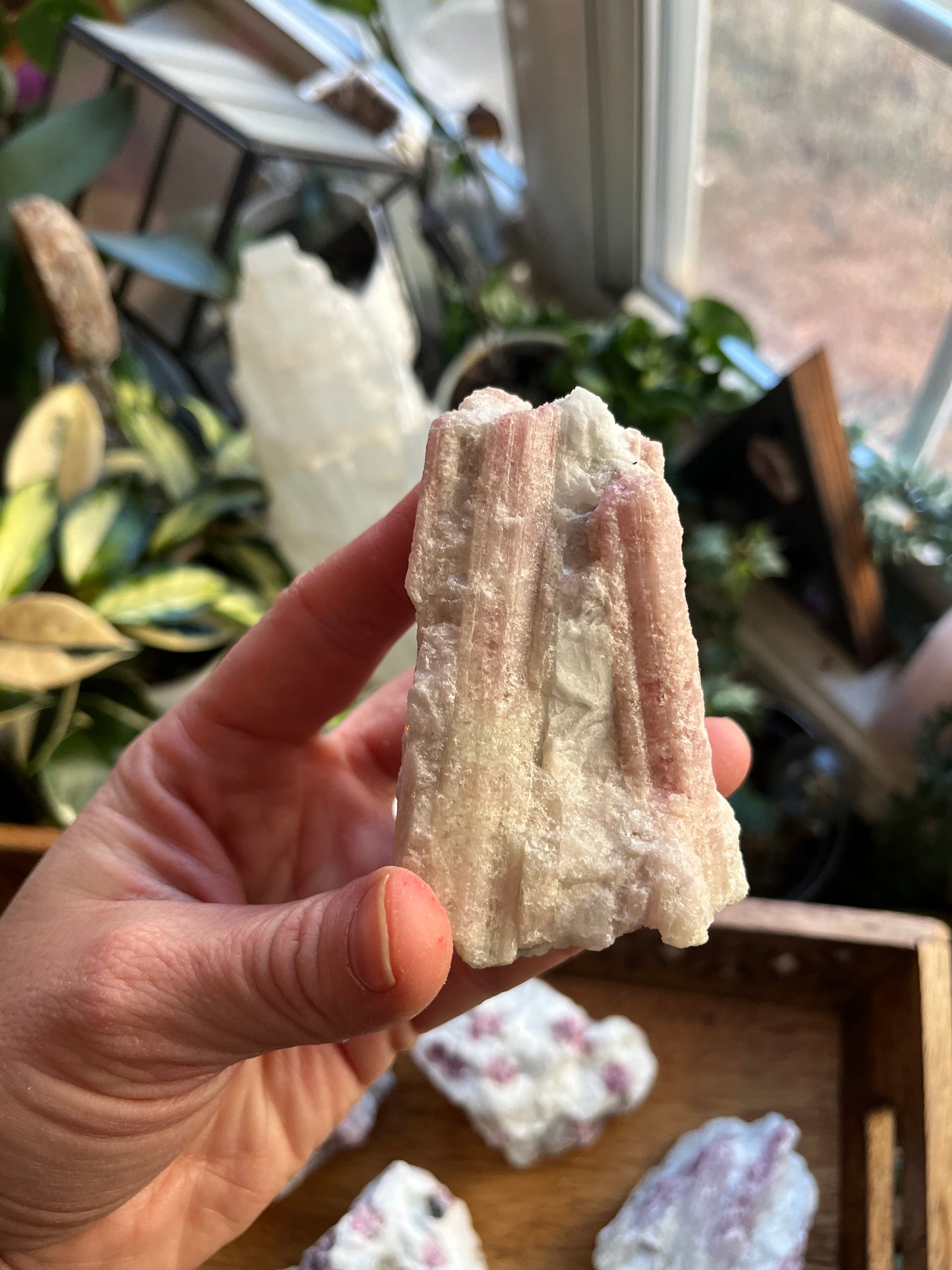 Raw Pink Tourmaline Pieces, Love & Heart Healing Stones