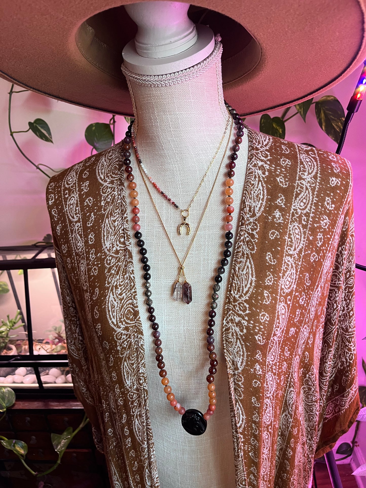 Moroccan Red Agate necklace, horseshoe charm, lucky jewelry, agate necklace, abundance, creativity, passion, good luck charm jewelry