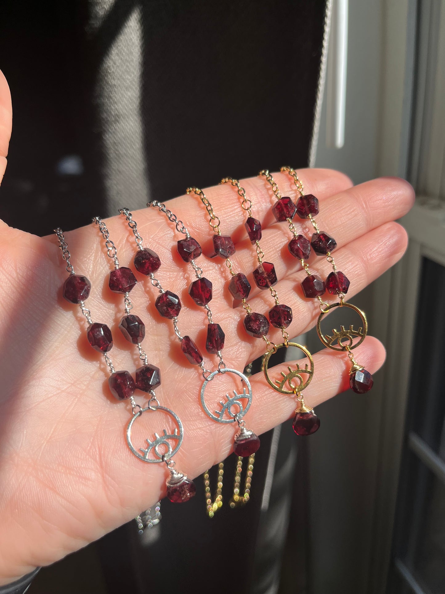 Crybaby Garnet necklace