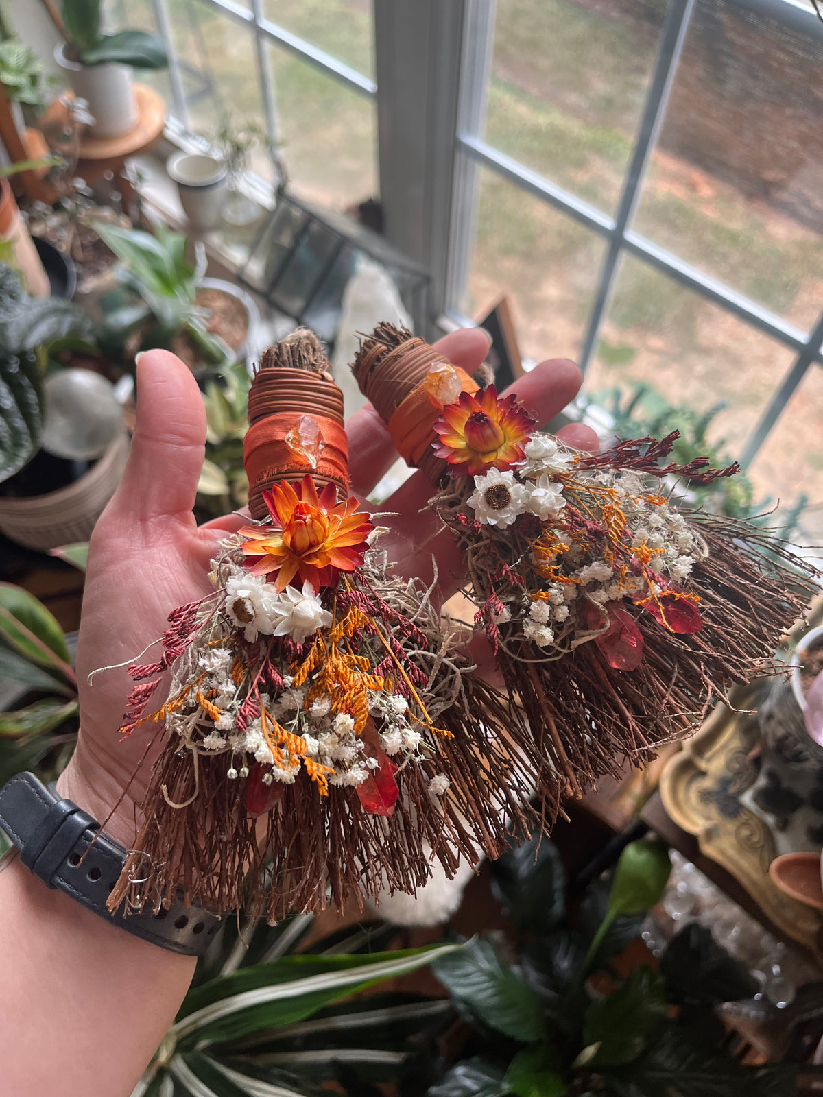 Kitchen Witch Pumpkin Spice mini besom
