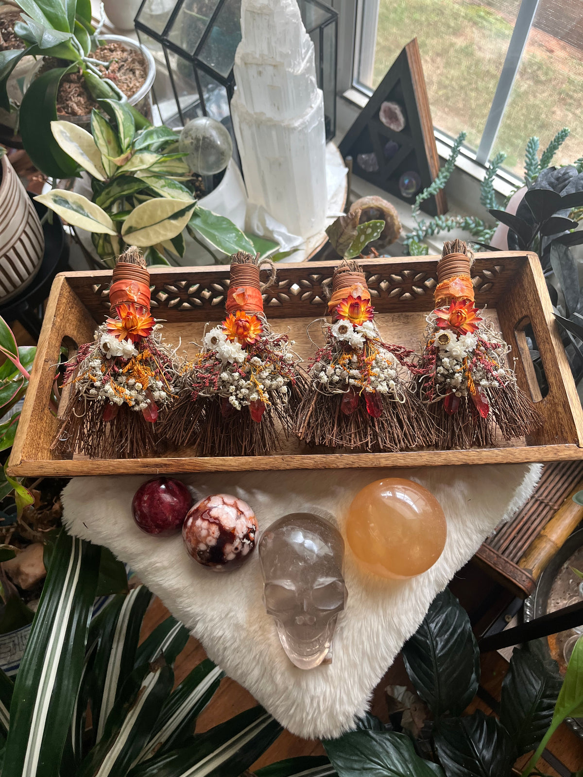 Kitchen Witch Pumpkin Spice mini besom