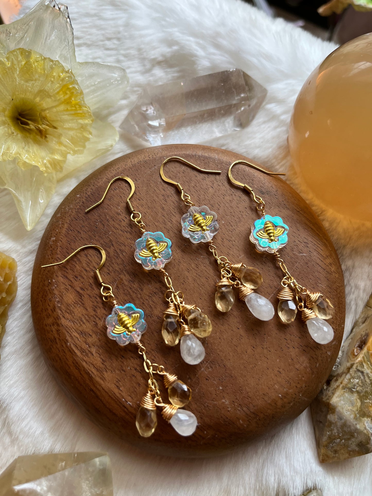 Honeybee earrings