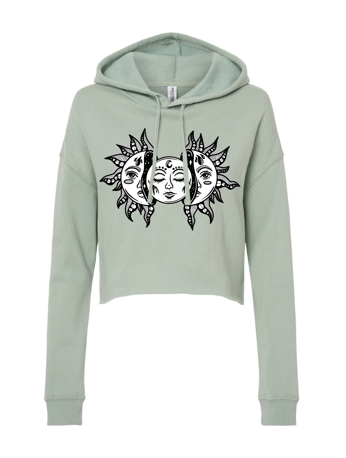 Sun and Moon · Cropped Hoodie