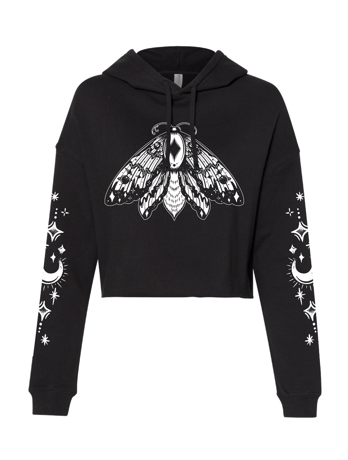 Witchy Moth · Cropped Hoodie