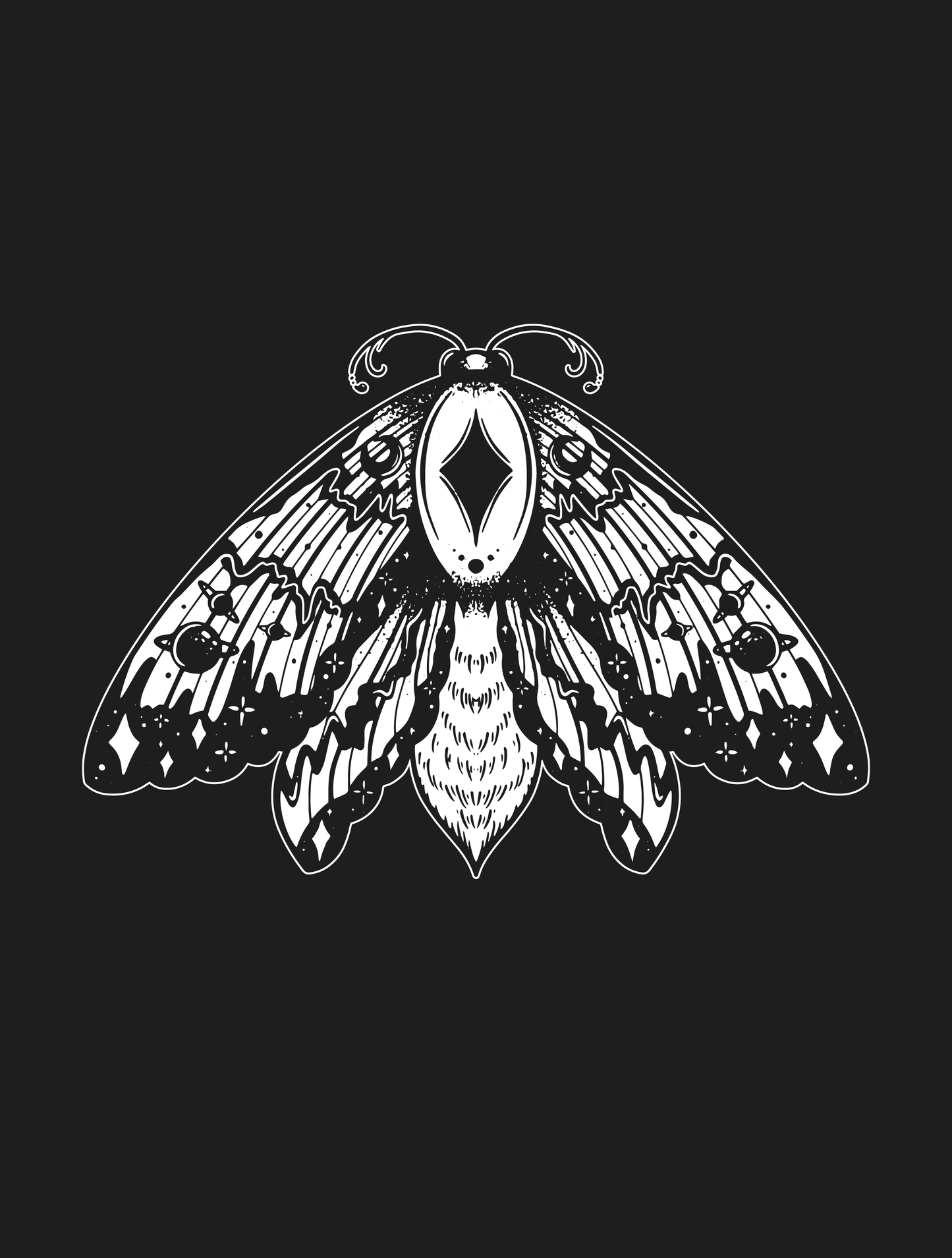 Witchy Moth · Cropped Hoodie